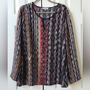 💥ZOZO XL Abstract Blouse | Long Sleeve Pullover Top